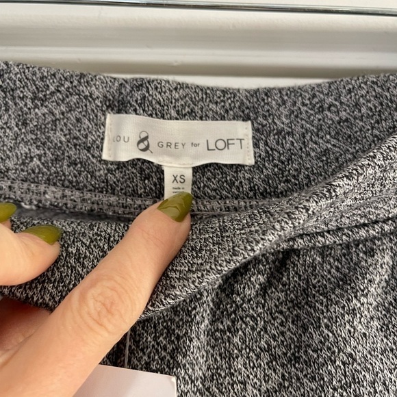 Lou & Grey for Loft Heart Emoji Fleeceback Sweatpants - XS - Picture 4 of 6